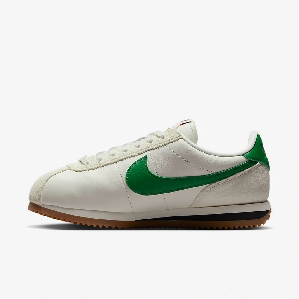 Nike Cream & Green Retro Low-Top Sneakers with Red Lining (new w/o box)